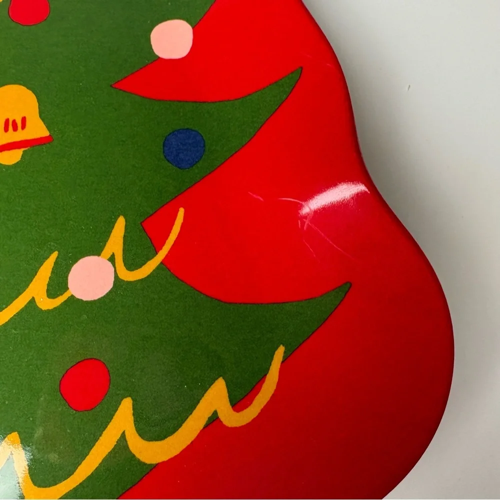 Wondershop melamine christmas holiday polar bear, reindeer and tree plate set